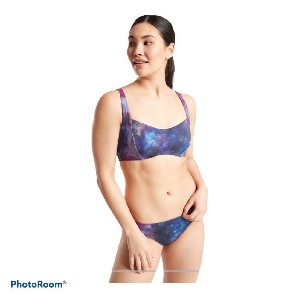 Athleta Supernova Galaxy Entwined Bikini Swim Top